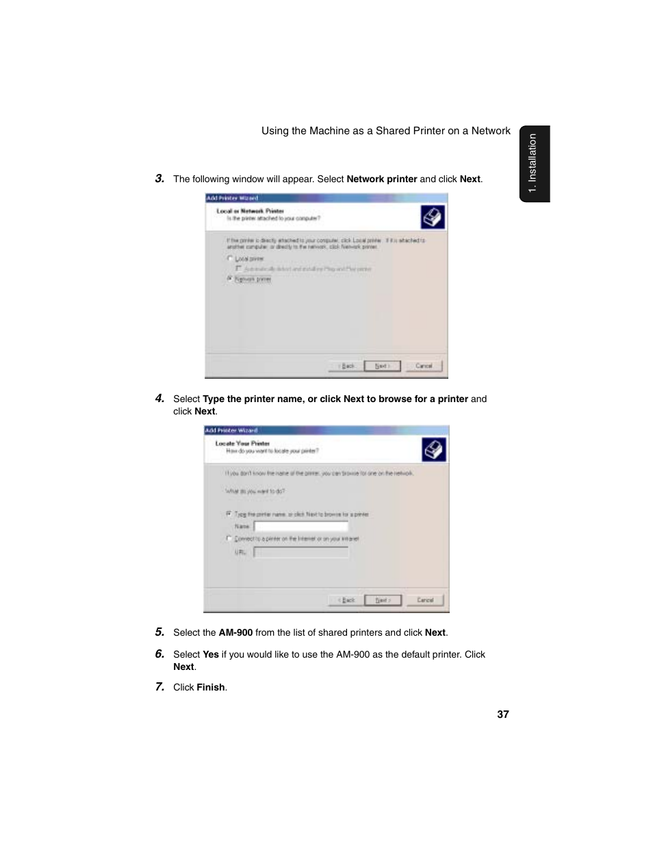 Sharp AM-900 User Manual | Page 39 / 161