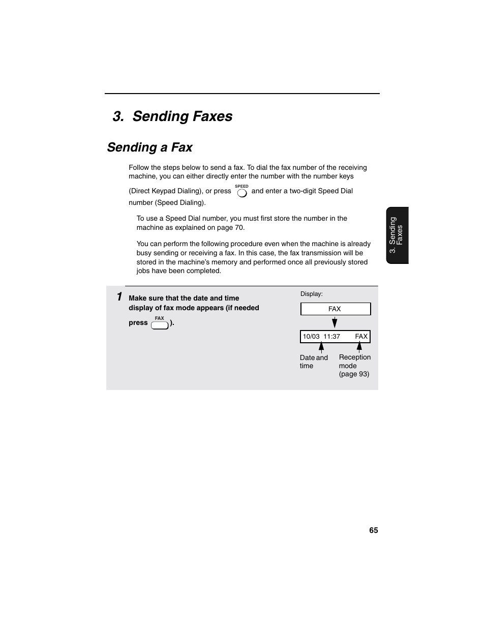 Sending faxes, Sending a fax | Sharp AM-900 User Manual | Page 67 / 161
