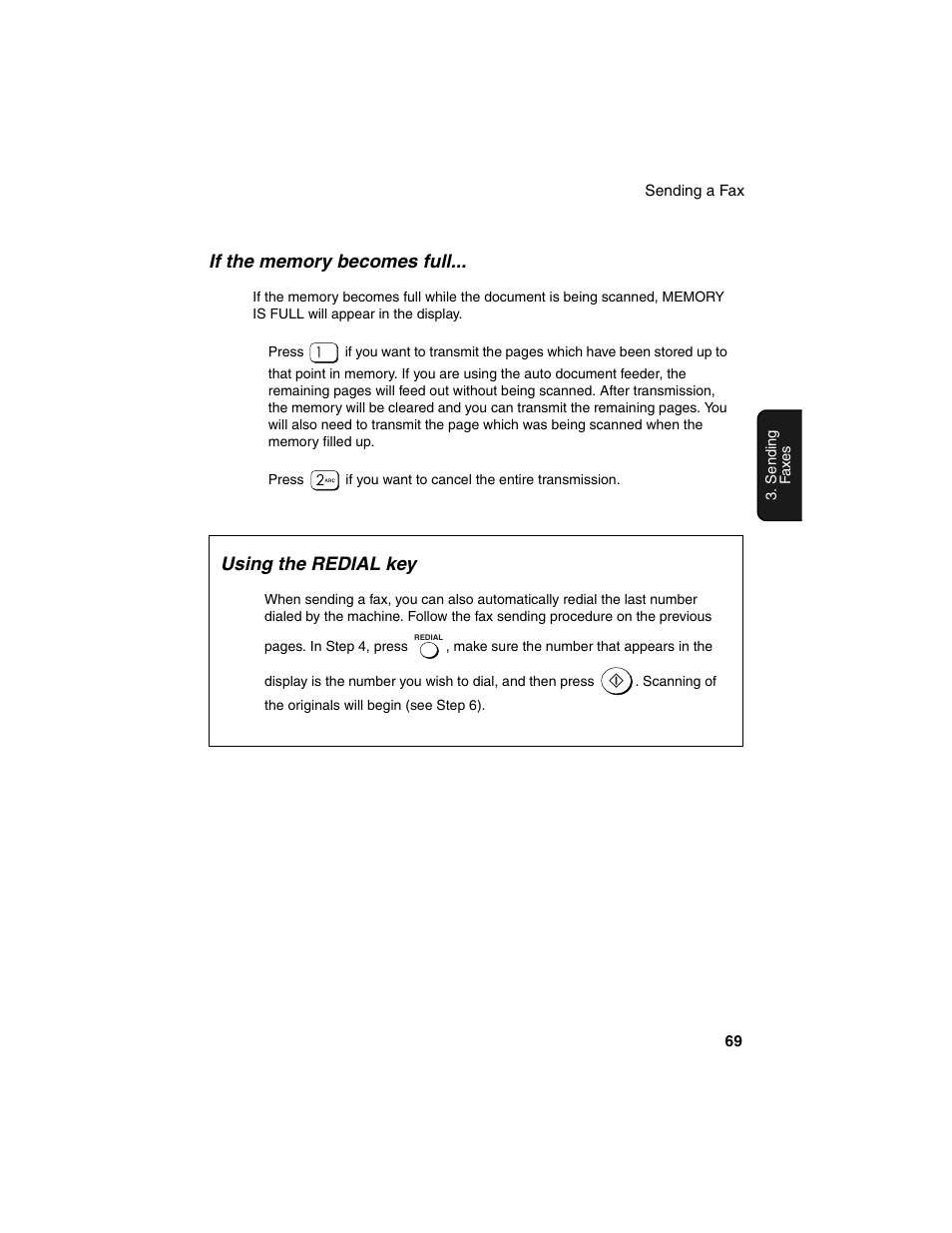 Using the redial key | Sharp AM-900 User Manual | Page 71 / 161