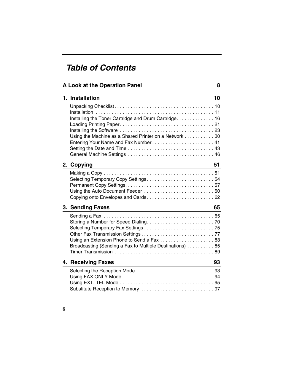 Sharp AM-900 User Manual | Page 8 / 161