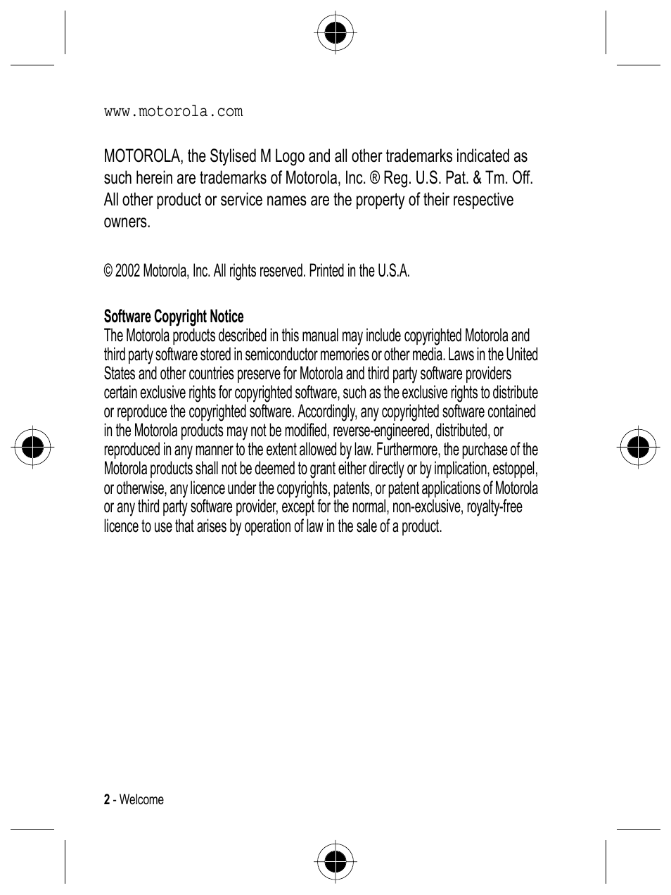 Motorola C332 User Manual | Page 2 / 86