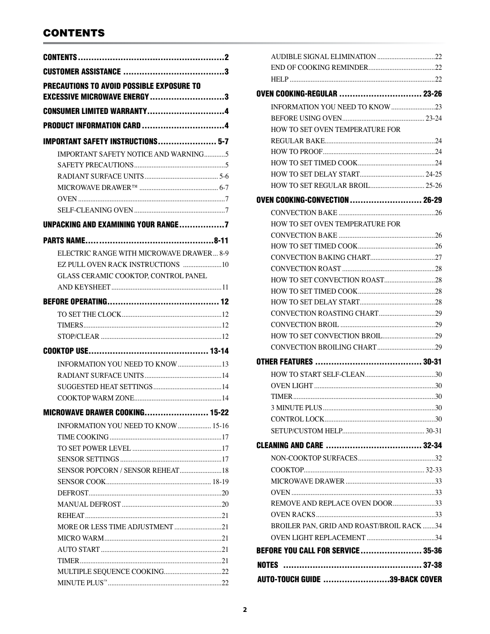 Sharp KB-3401L User Manual | Page 2 / 40