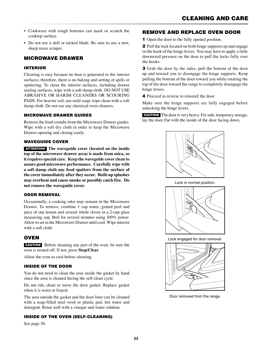 Cleaning and care | Sharp KB-3401L User Manual | Page 33 / 40