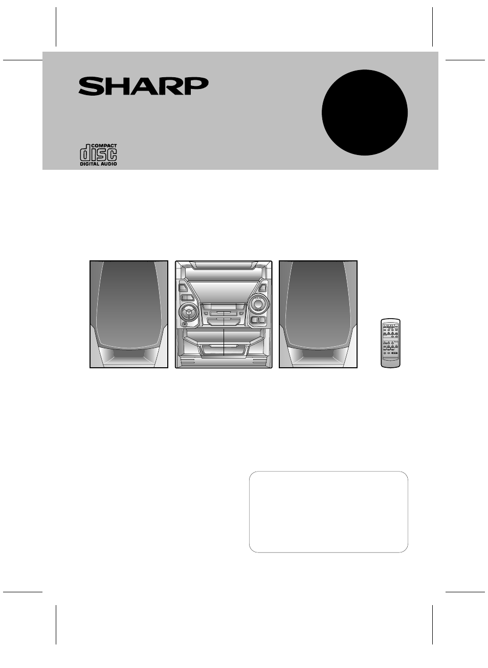 Sharp CD-BA120 User Manual | 18 pages