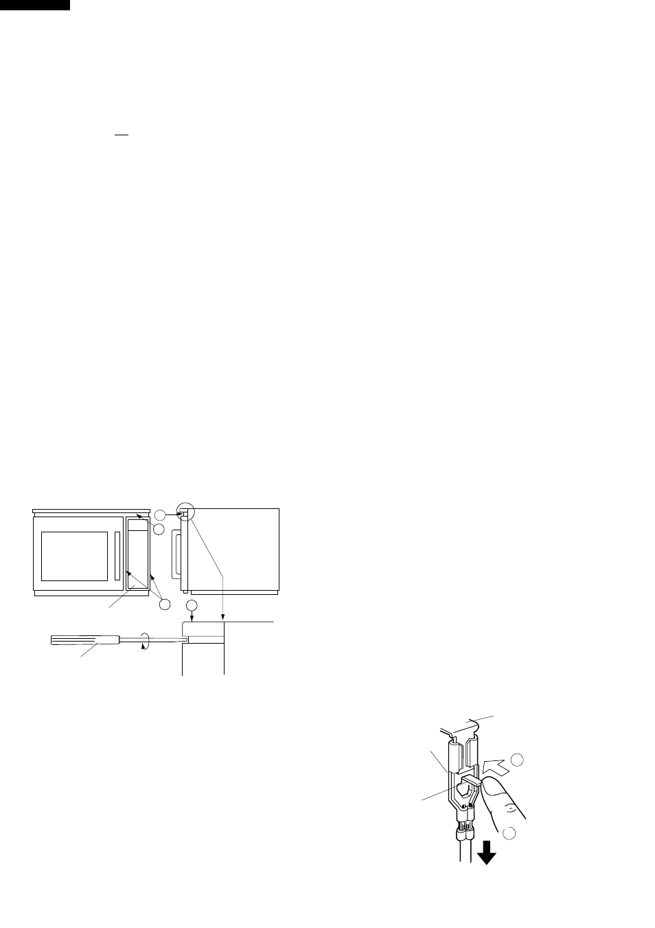 Control panel assembly and control unit removal, How to release the positive lock, Connector | Sharp R-2397 User Manual | Page 28 / 44