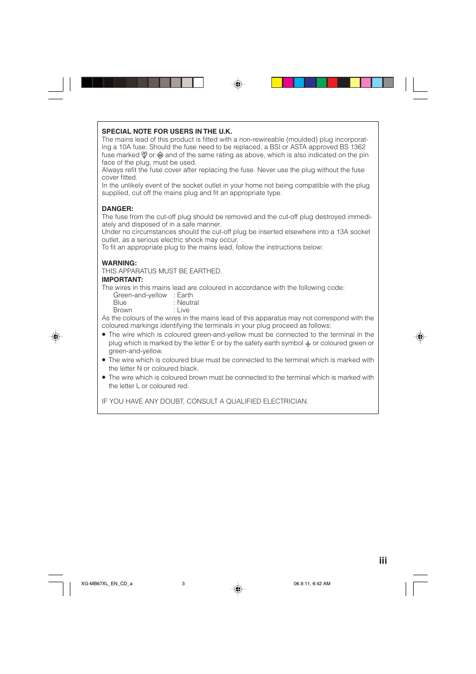 Sharp Notevision XG-MB67X-L User Manual | Page 3 / 71