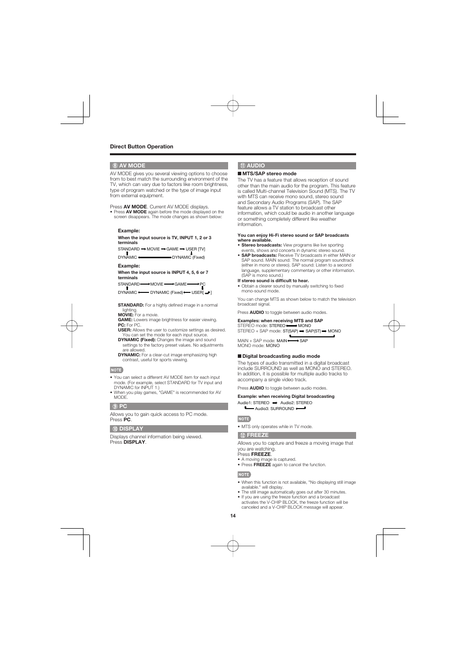 Sharp AQUOS LC-32D47UN User Manual | Page 14 / 31