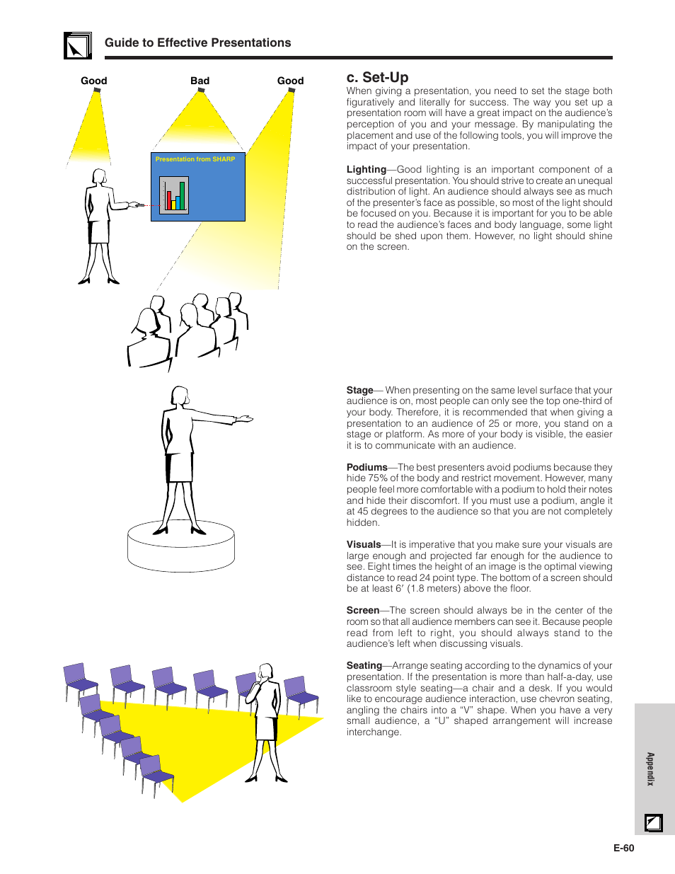C. set-up | Sharp XG - P10XU User Manual | Page 61 / 65