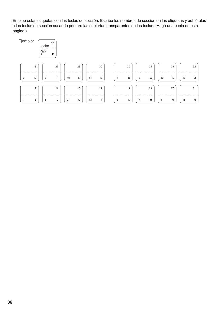 Ejemplo | Sharp electronic cash register XE-A20S User Manual | Page 106 / 108