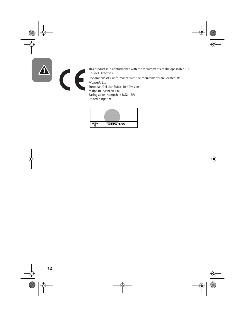 European union directives conformance statement | Motorola V2088 User Manual | Page 18 / 80