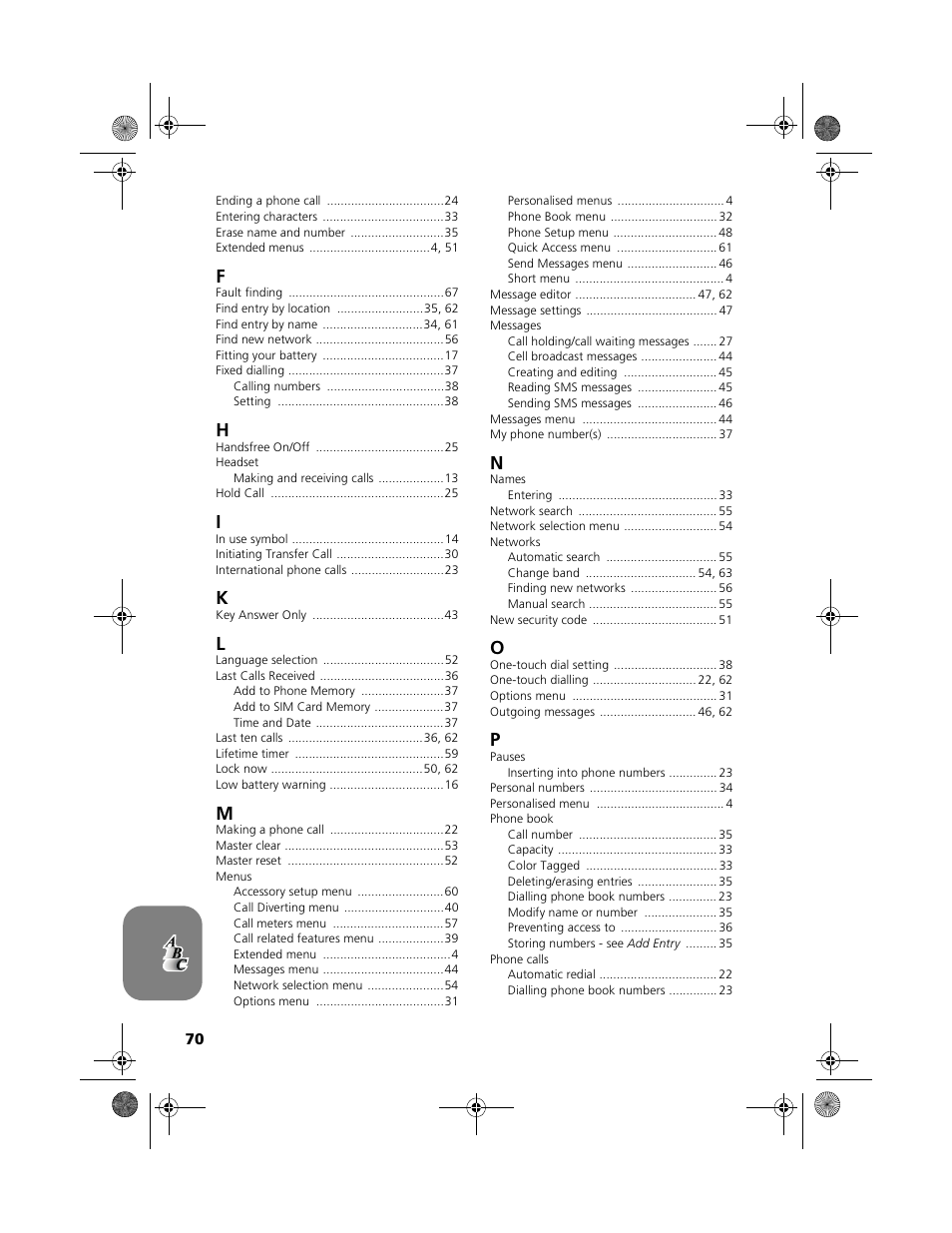 Motorola V2088 User Manual | Page 76 / 80