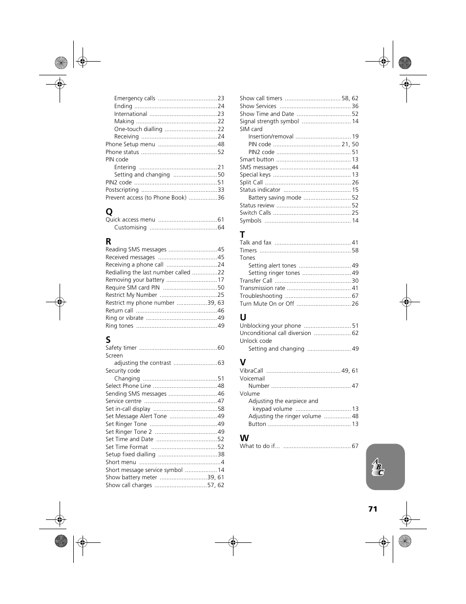 Motorola V2088 User Manual | Page 77 / 80