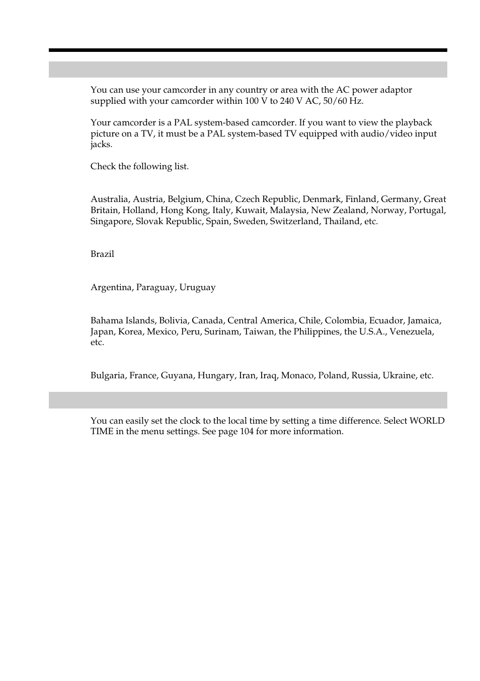 Using your camcorder abroad | Sharp DSR-PD150P User Manual | Page 154 / 172