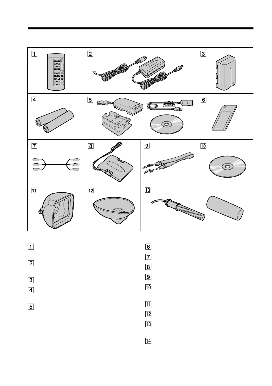 Checking supplied accessories | Sharp DSR-PD150P User Manual | Page 8 / 172