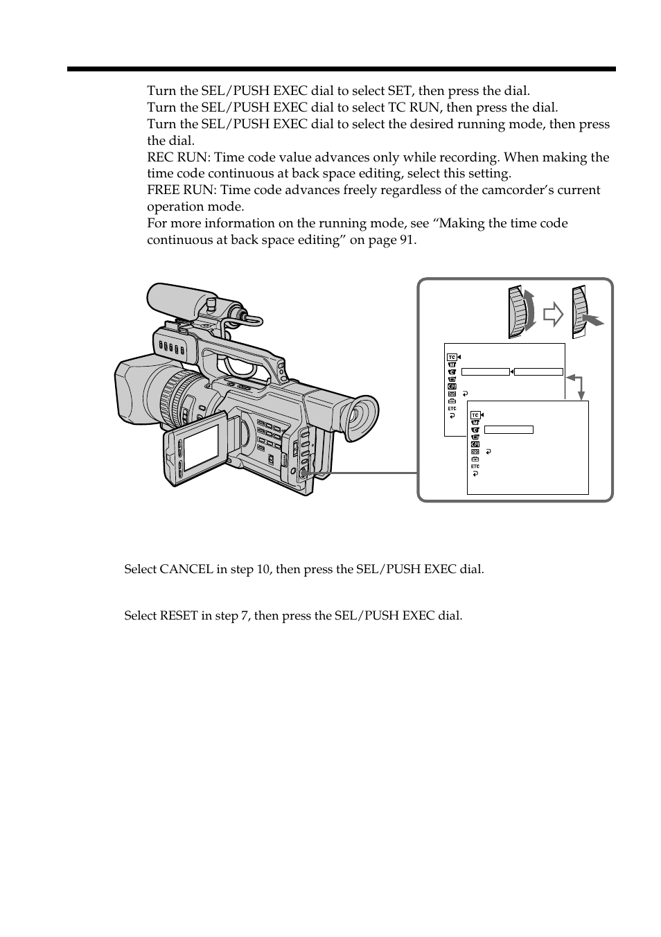 Setting time values | Sharp DSR-PD150P User Manual | Page 90 / 172