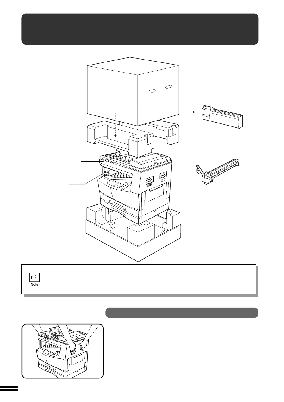 Checking packed components and accessories, Unpacking | Sharp AL-1670 User Manual | Page 12 / 72