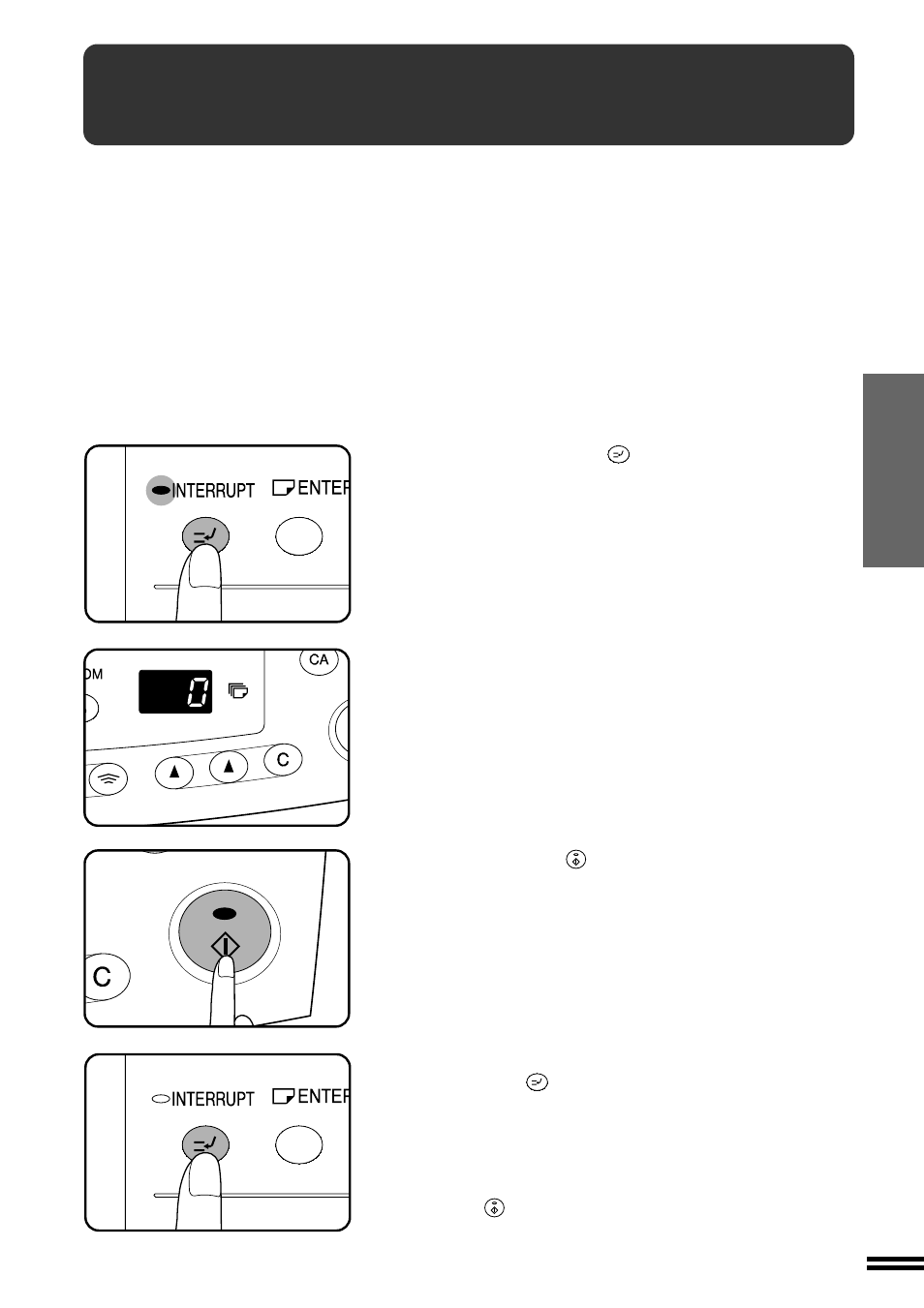Interrupting a copy run | Sharp AL-1670 User Manual | Page 29 / 72