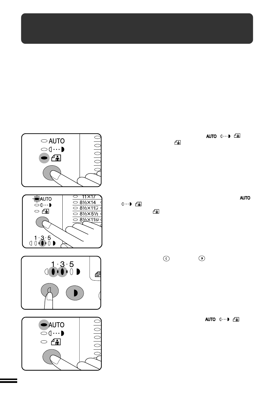 Automatic exposure adjustment | Sharp AL-1670 User Manual | Page 30 / 72