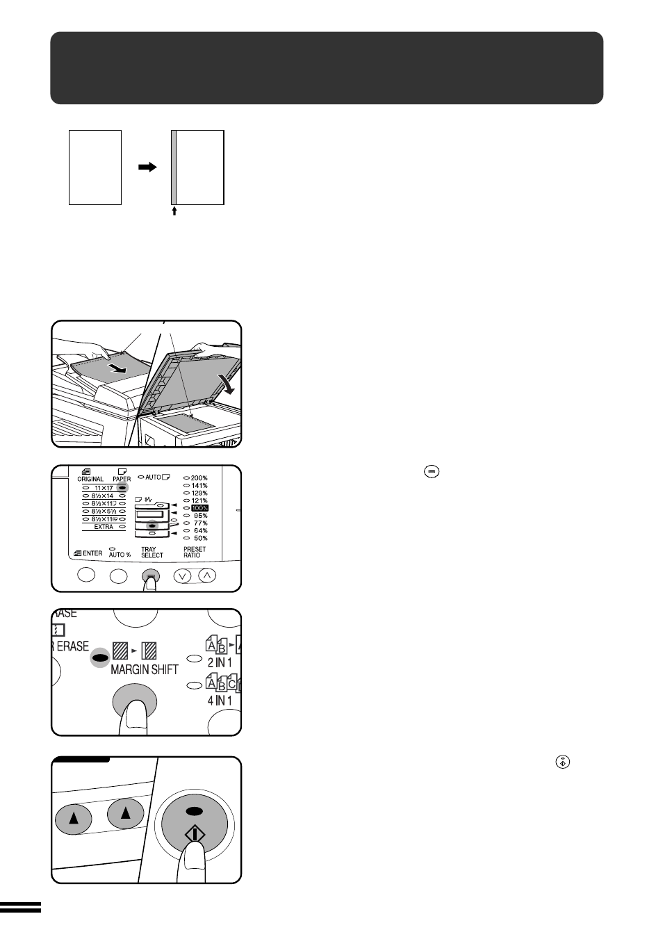 Margin shift | Sharp AL-1670 User Manual | Page 40 / 72