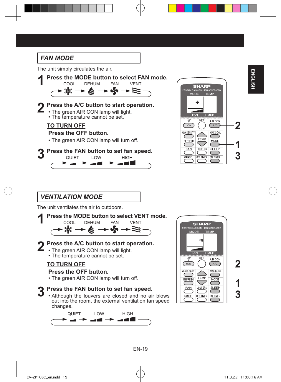 Sharp CV-2P10SC User Manual | Page 21 / 60