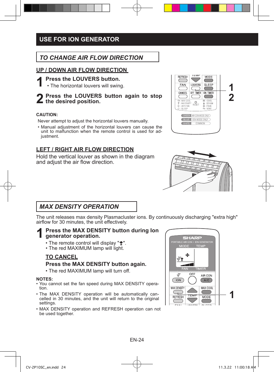 Sharp CV-2P10SC User Manual | Page 26 / 60