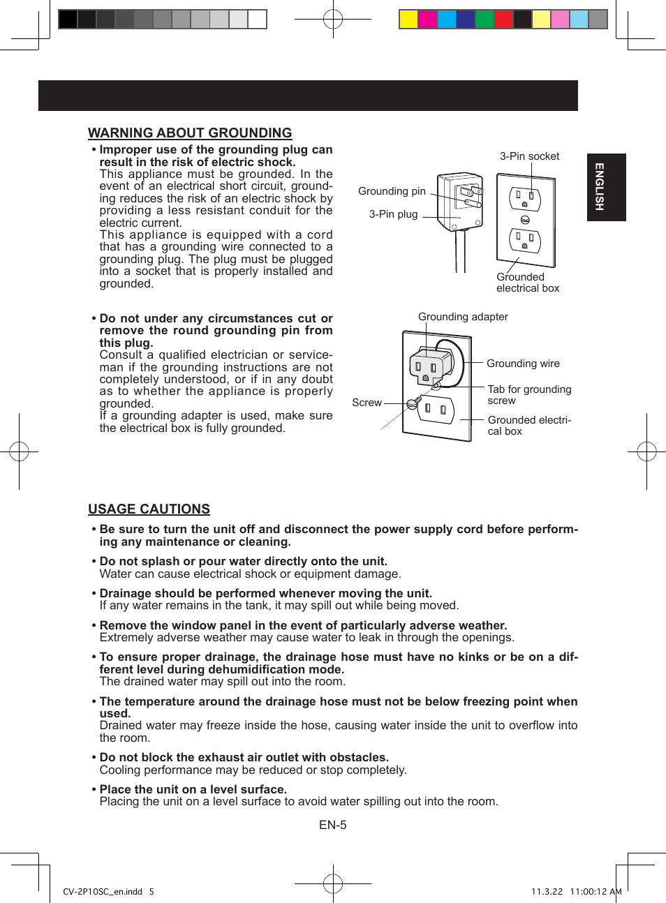 Sharp CV-2P10SC User Manual | Page 7 / 60