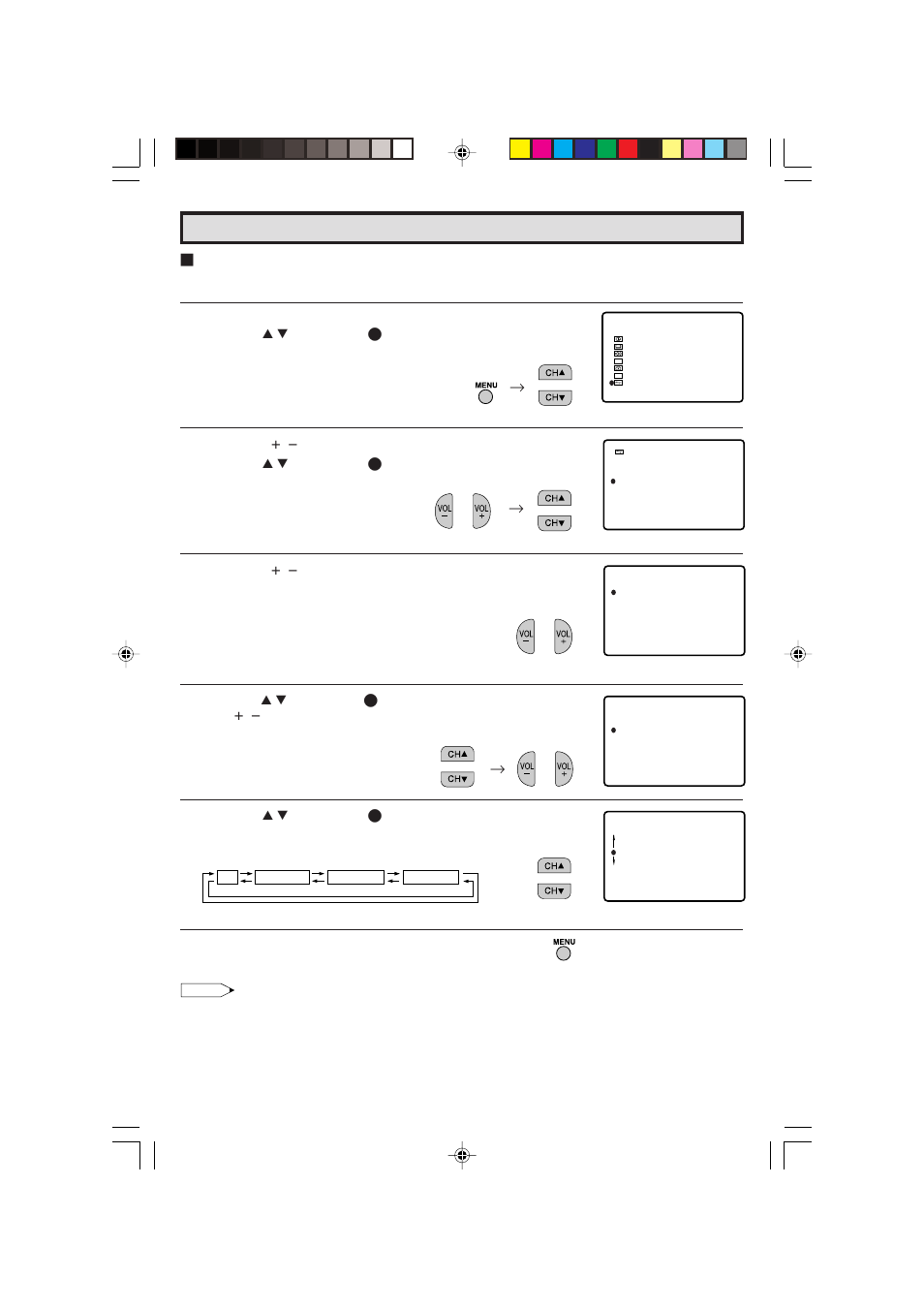 Set up (continued) | Sharp 32C241 User Manual | Page 28 / 47