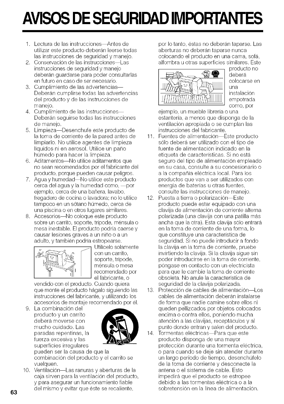 Avisos de seguridad importantes | Sharp VIEWCAM VL-NZ50U User Manual | Page 76 / 83