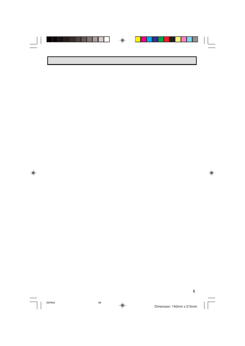 Sharp 20F640 User Manual | Page 59 / 60
