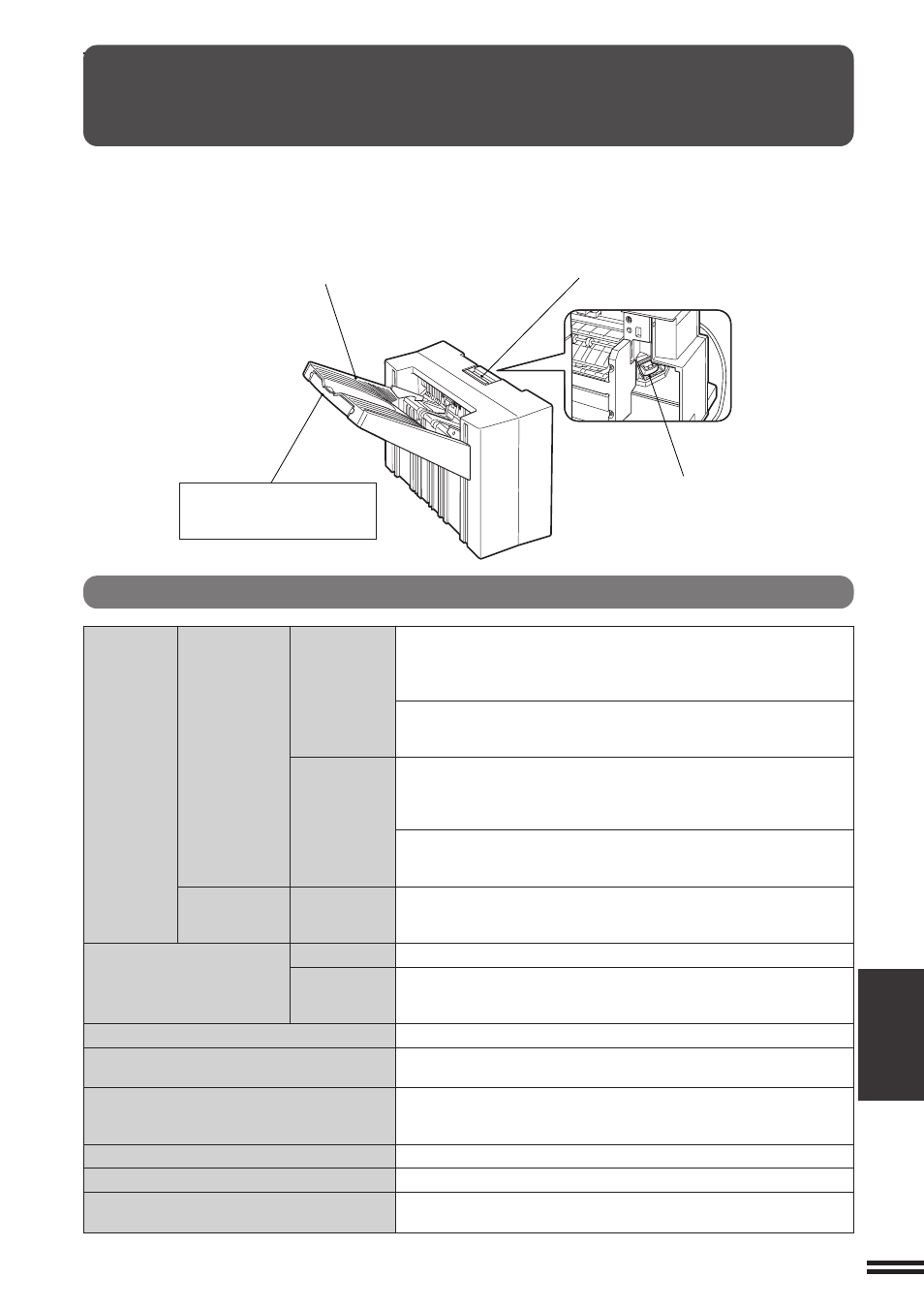 Finisher (ar-fn4), Part names, Specifications | Sharp AR-C160 User Manual | Page 137 / 148