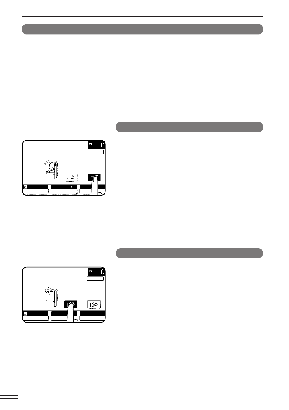 Finisher (ar-fn4) offset mode, Non offset mode, Offset stack | Sharp AR-C160 User Manual | Page 138 / 148