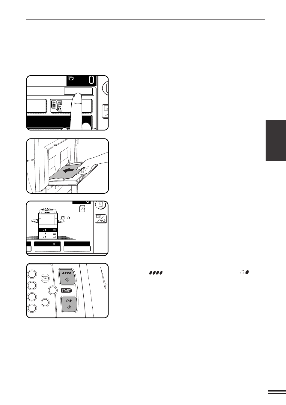 Se dual page copy ransparency inserts ok, Transparency film with insert sheets | Sharp AR-C160 User Manual | Page 57 / 148
