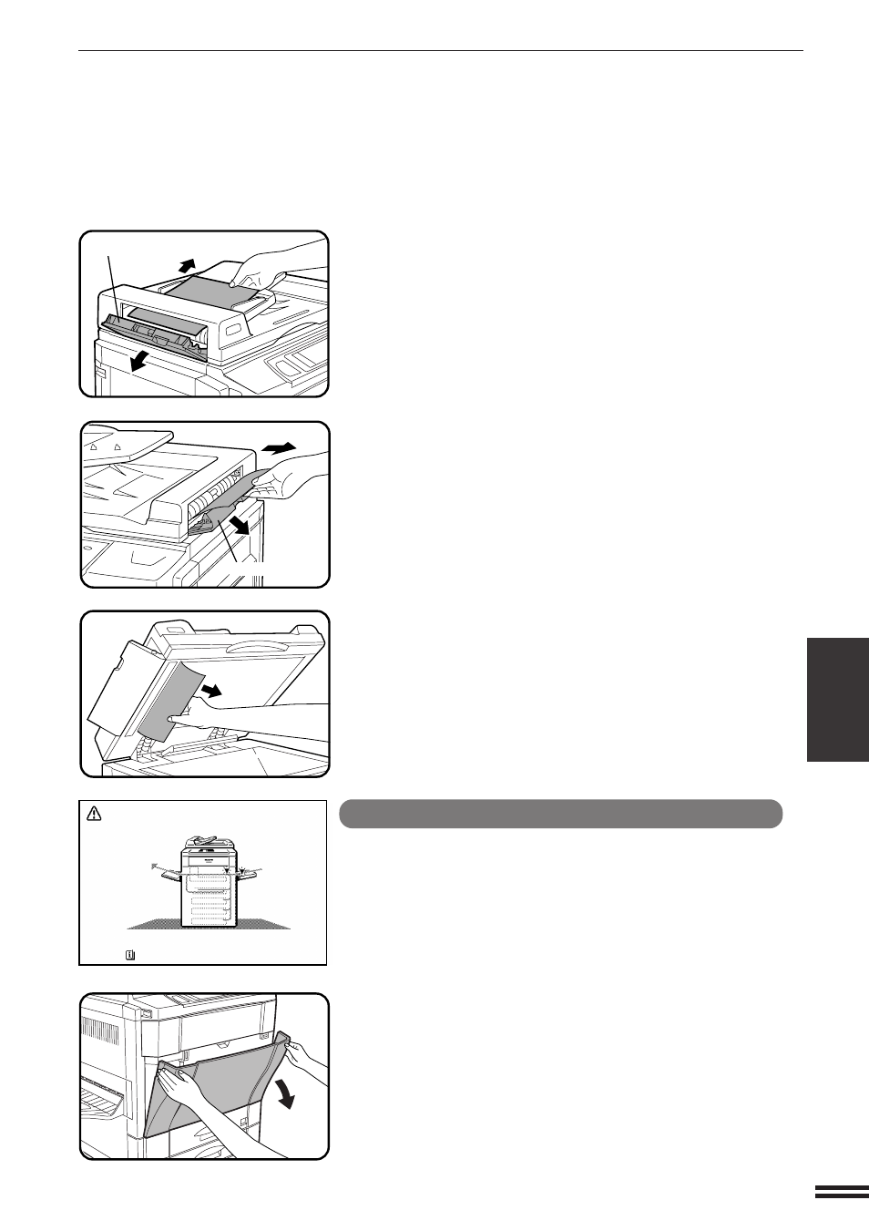 Misfeed removal, Misfeed in the bypass tray | Sharp AR-C160 User Manual | Page 97 / 148