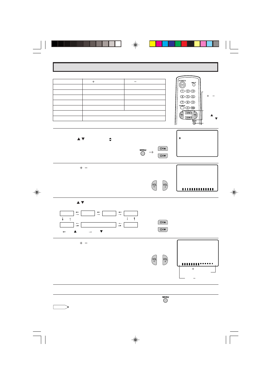 Video adjust | Sharp 27C240 User Manual | Page 11 / 45