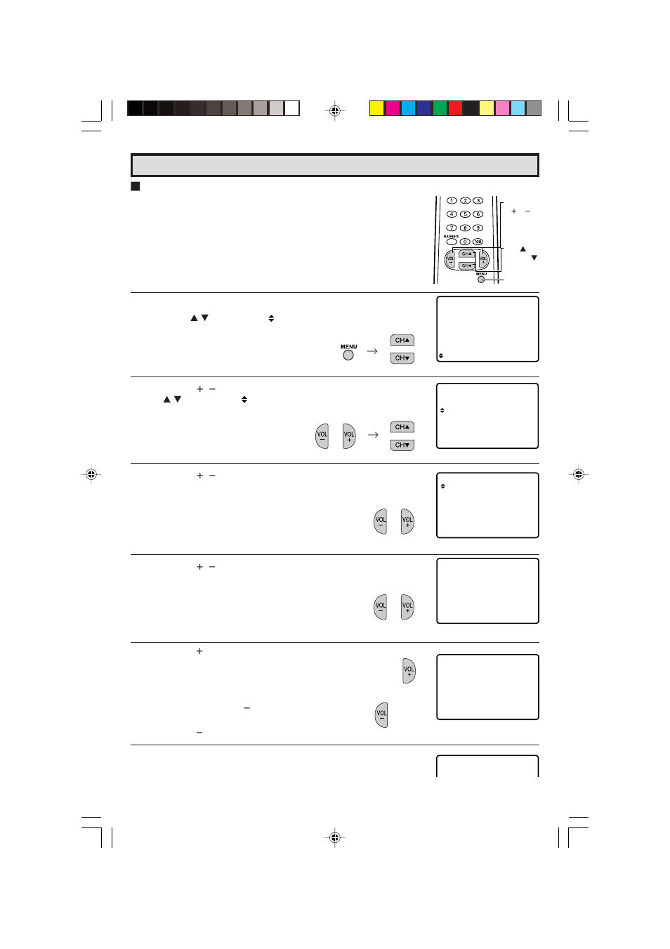 Set up | Sharp 27C240 User Manual | Page 26 / 45