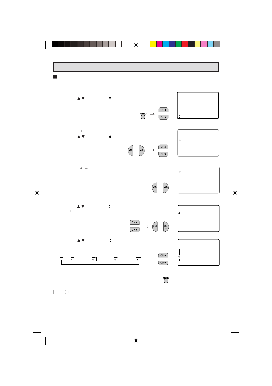 Set up (continued) | Sharp 27C240 User Manual | Page 27 / 45