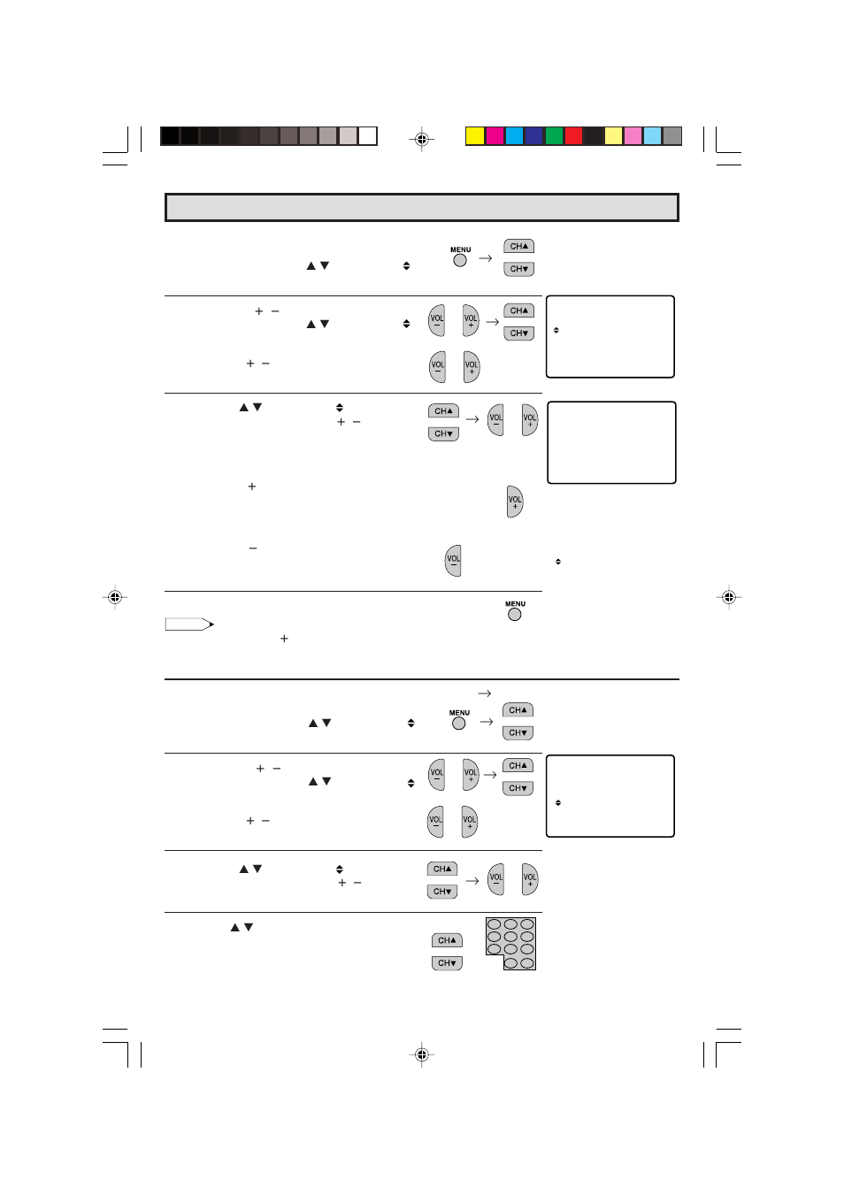 Set up (continued) | Sharp 27C240 User Manual | Page 28 / 45