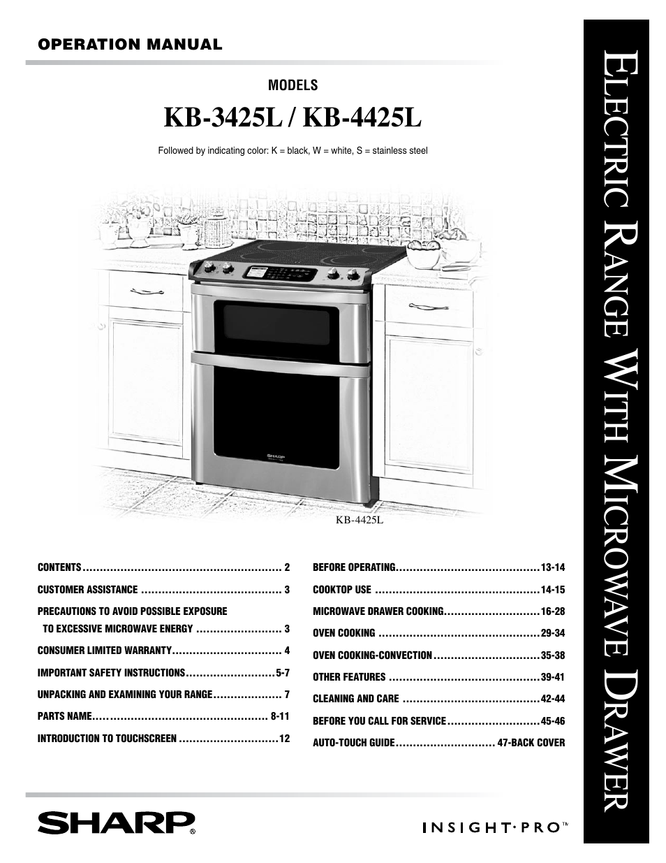 Sharp KB-3425L User Manual | 48 pages