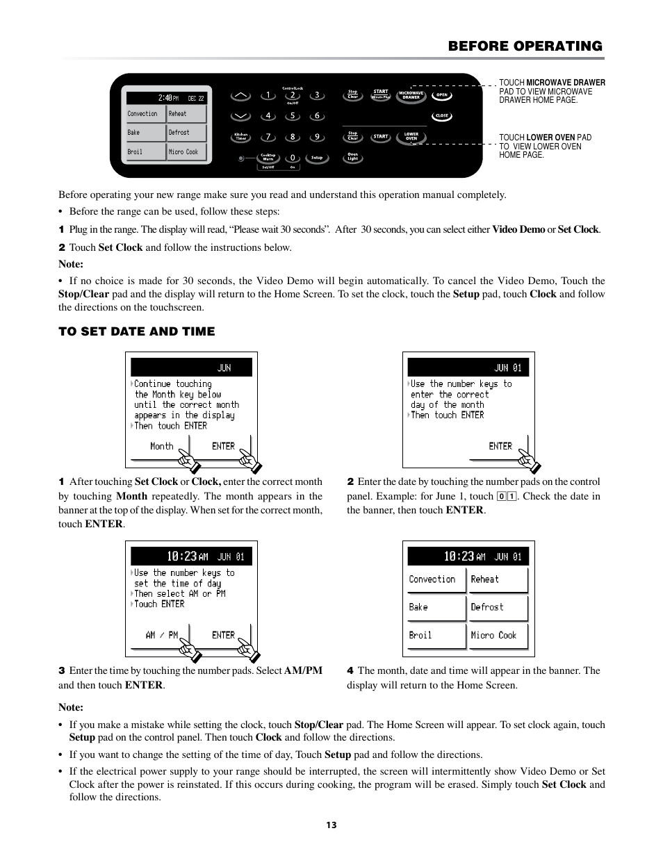 Before operating | Sharp KB-3425L User Manual | Page 13 / 48