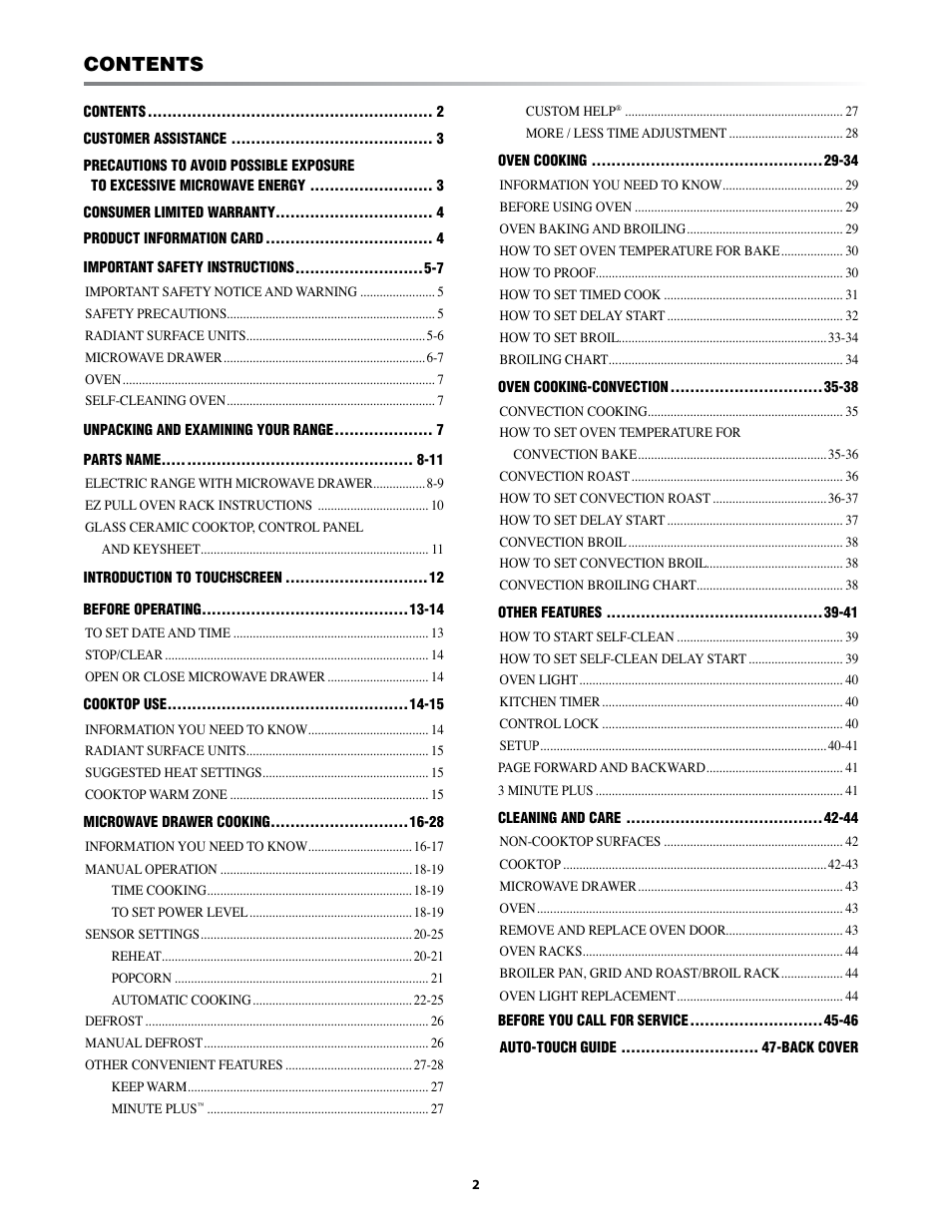 Sharp KB-3425L User Manual | Page 2 / 48