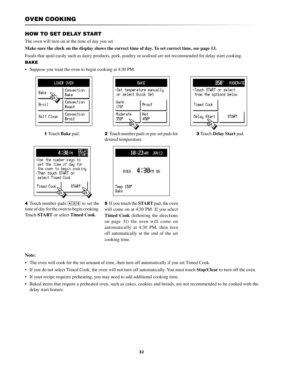 Oven cooking | Sharp KB-3425L User Manual | Page 32 / 48