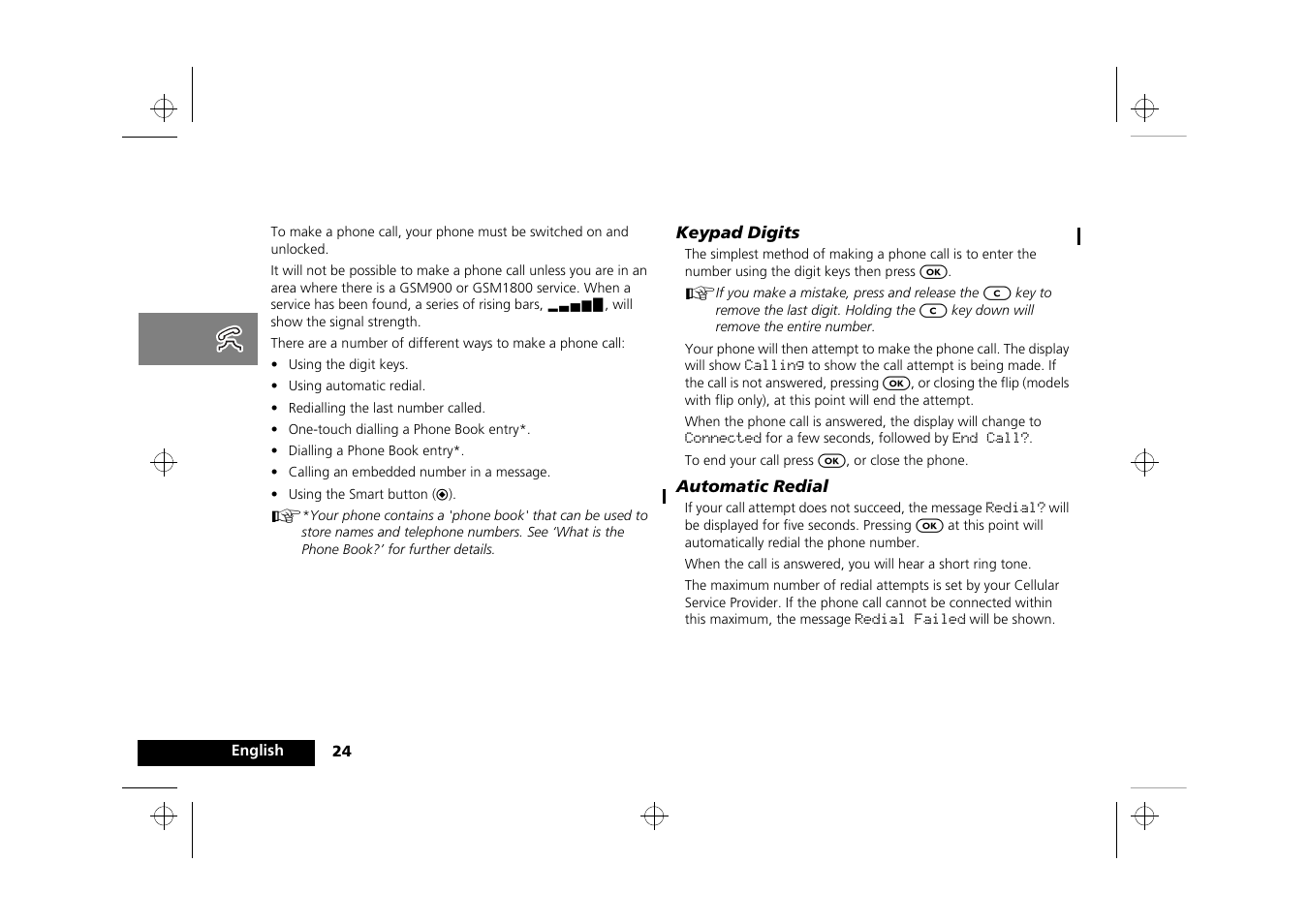 Making a phone call | Motorola P8088 User Manual | Page 26 / 84