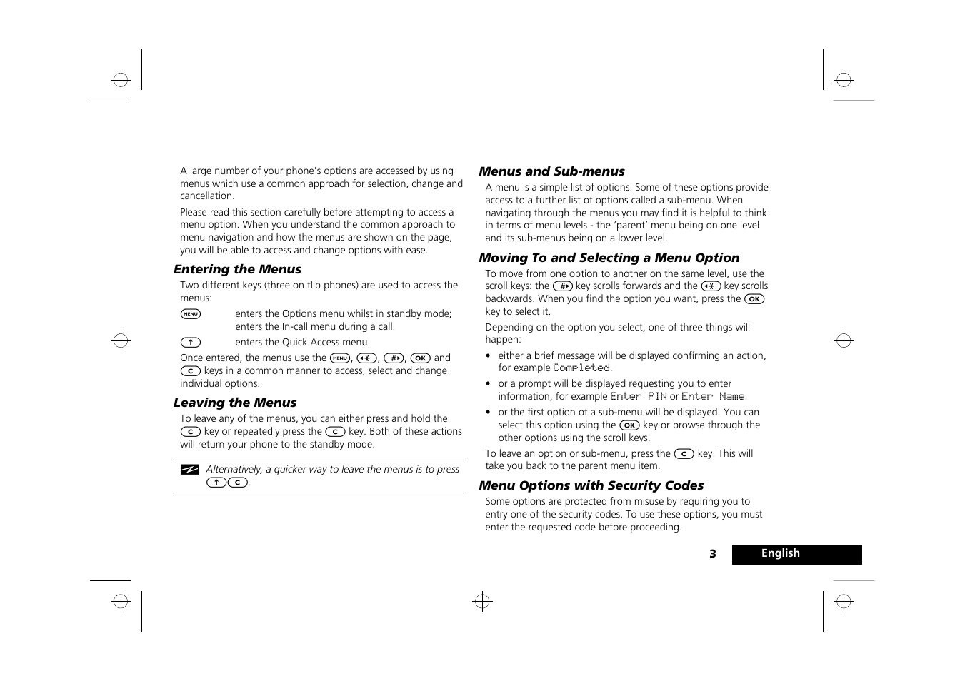Menu navigation | Motorola P8088 User Manual | Page 5 / 84