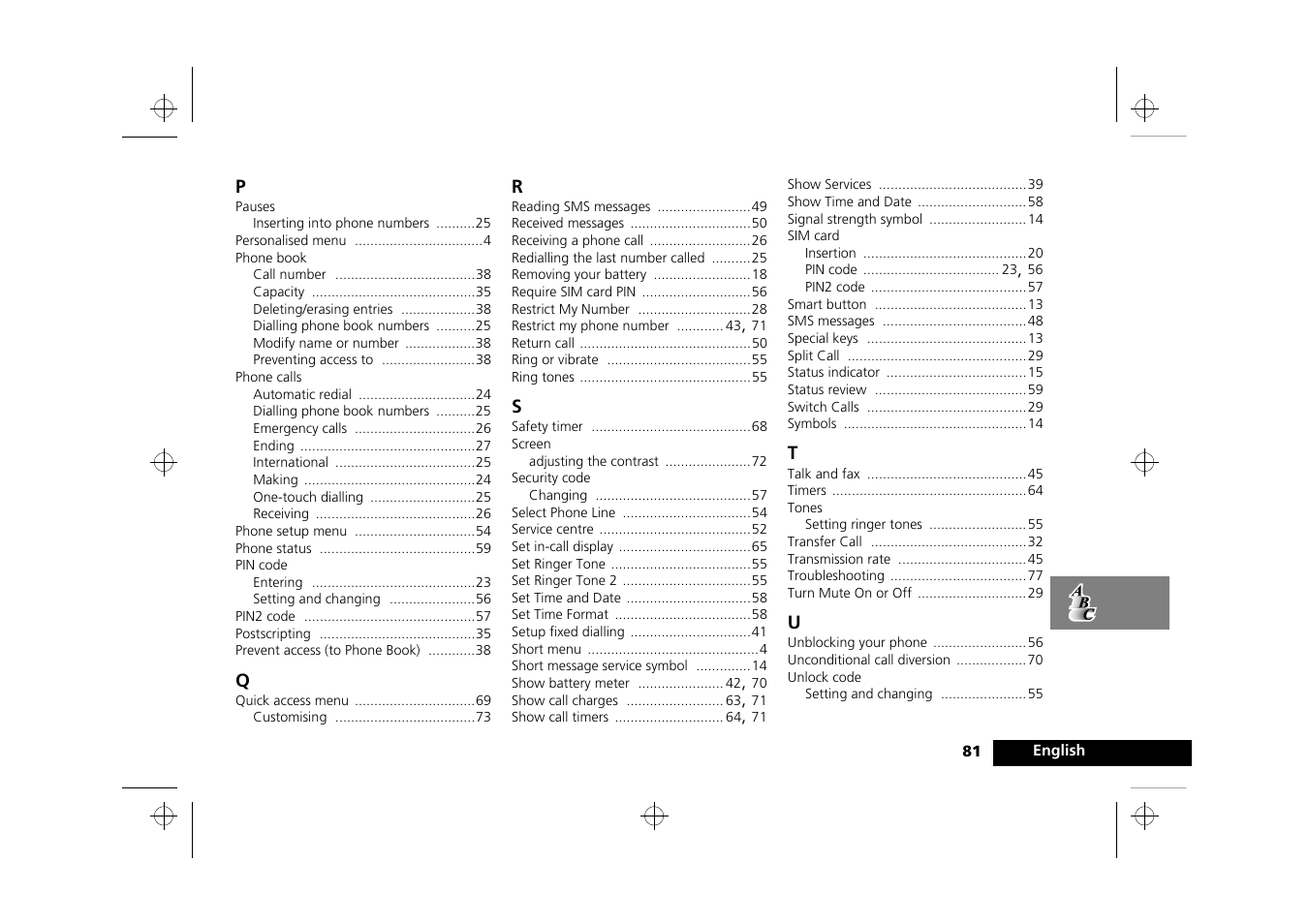 Motorola P8088 User Manual | Page 83 / 84