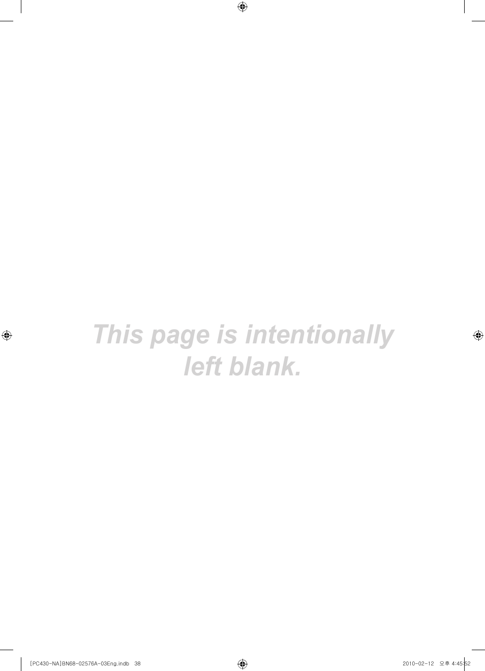 This page is intentionally left blank | Sharp 430 User Manual | Page 38 / 38