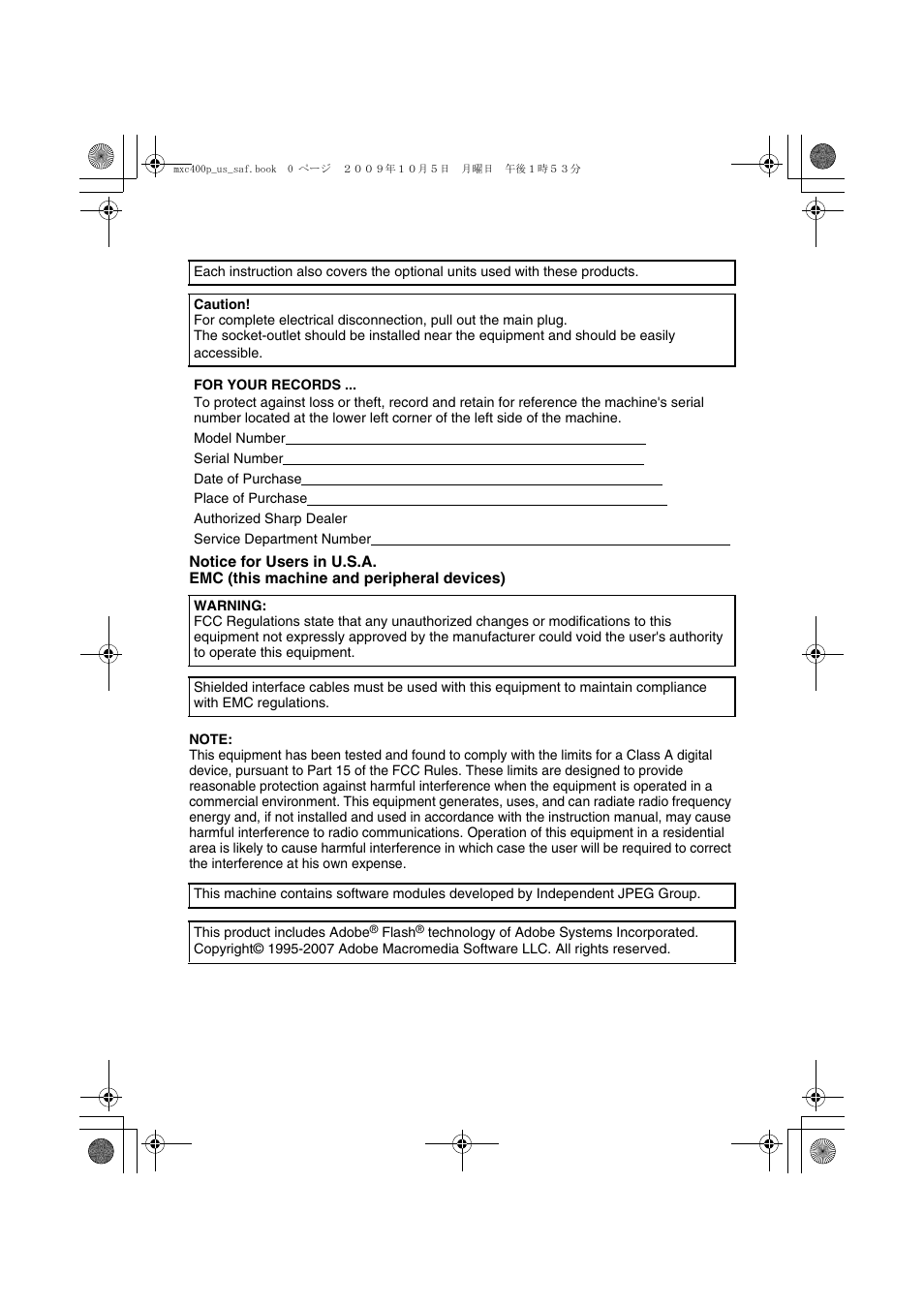 Sharp MX-C400P User Manual | Page 2 / 28