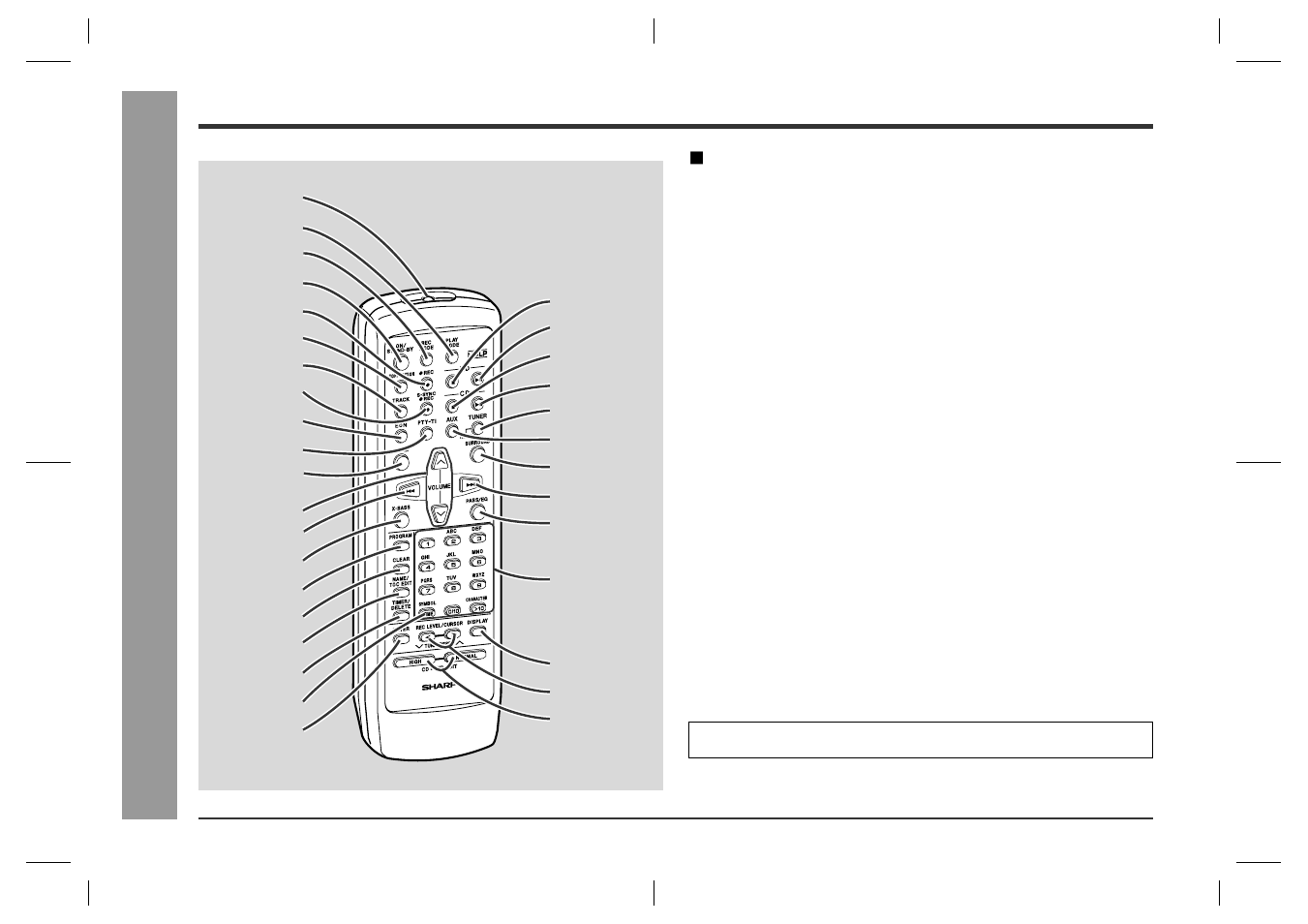 Ge ne ral inf o rma tion, Controls and indicators (continued) | Sharp SD-CX1H User Manual | Page 10 / 64