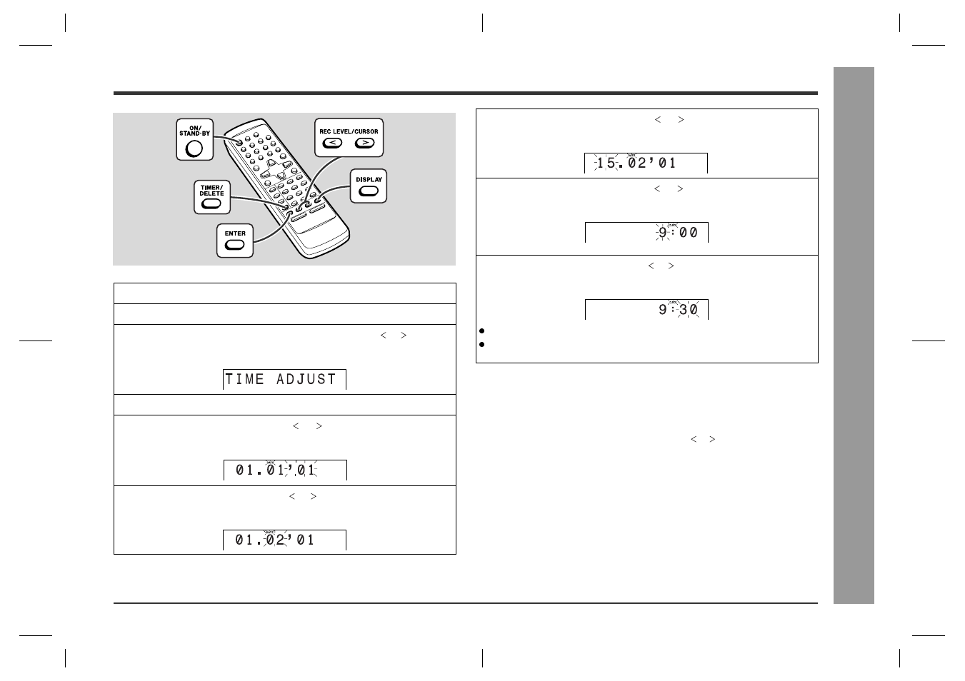 Setting the clock, Ba sic oper ation | Sharp SD-CX1H User Manual | Page 17 / 64