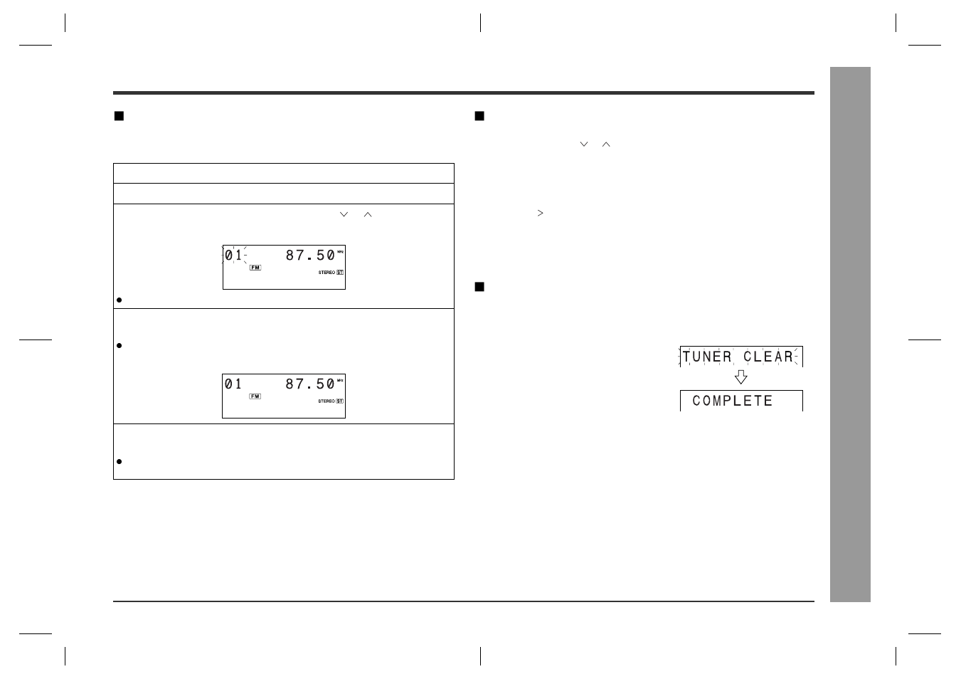 Radio, Preset tuning | Sharp SD-CX1H User Manual | Page 27 / 64