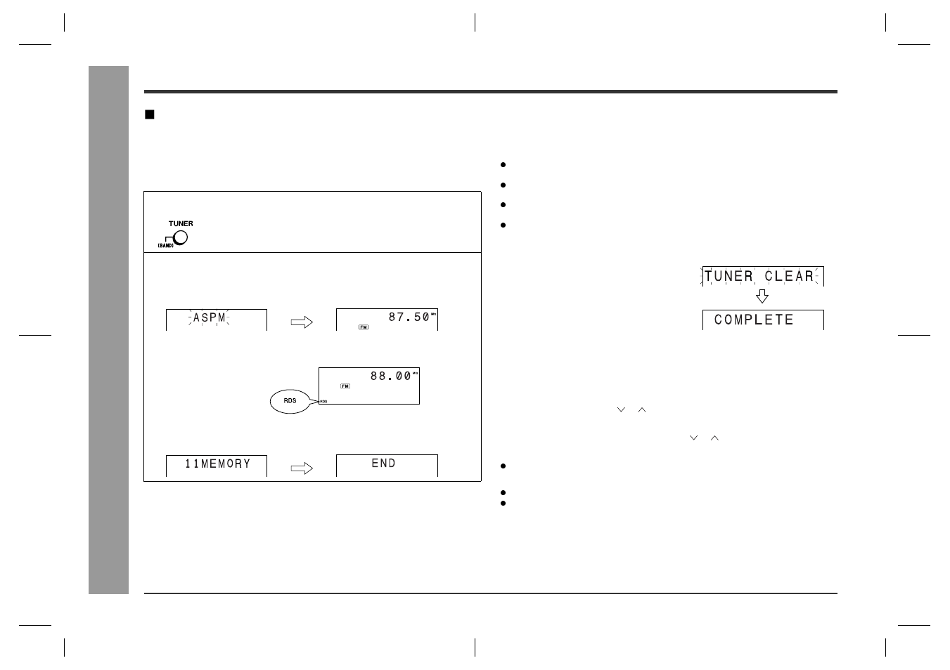 Rds ra dio, Using the radio data system (rds) (continued), Using the auto station programme mem- ory (aspm) | Sharp SD-CX1H User Manual | Page 30 / 64